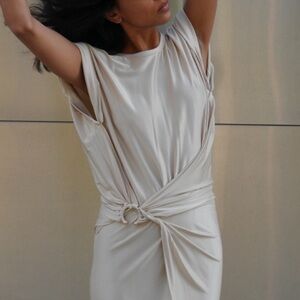 PACO RABANNE midi dress